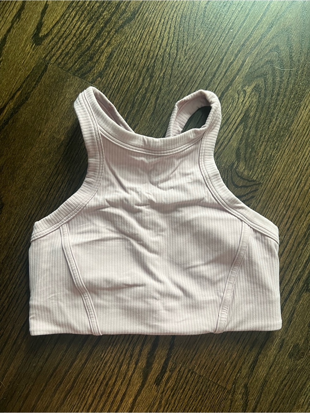 Lululemon Ribbed High-Neck Crop Sports Bra